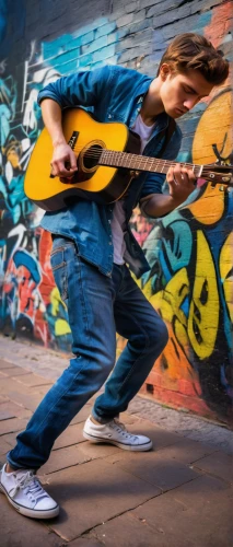 acoustic-electric guitar,john-lennon-wall,guitarist,jazz guitarist,buskin,street musician,guitar,acoustic guitar,guitar player,street music,itinerant musician,playing the guitar,sock and buskin,the guitar,painted guitar,classical guitar,cavaquinho,concert guitar,banjo bolt,digital compositing,Art,Artistic Painting,Artistic Painting 03