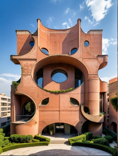 corten steel,cubic house,futuristic architecture,kirrarchitecture,modern architecture,hotel w barcelona,cuborubik,guggenheim museum,archidaily,monastery of santa maria delle grazie,arhitecture,athens art school,panopticon,brutalist architecture,building honeycomb,drexel,outdoor structure,casa fuster hotel,pigeon house,jewelry（architecture）,Photography,General,Realistic