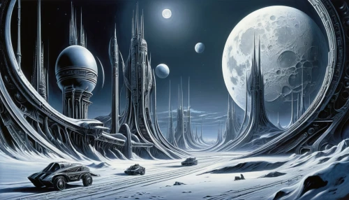 futuristic landscape,ice planet,sci fiction illustration,lunar landscape,alien planet,alien world,sci fi,moonscape,moon car,sci - fi,sci-fi,space art,moon base alpha-1,scifi,lost in space,science fiction,stargate,background image,exoplanet,valley of the moon,Conceptual Art,Sci-Fi,Sci-Fi 02