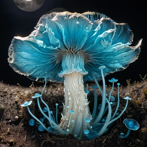 blue mushroom,mushroom landscape,forest mushroom,agaricaceae,lingzhi mushroom,anti-cancer mushroom,mushroom type,fungus,medicinal mushroom,tree mushroom,champignon mushroom,mushroom,fungal science,ramaria,agaric,shaggy mane,amanita,club mushroom,bioluminescence,fungi,Photography,General,Fantasy