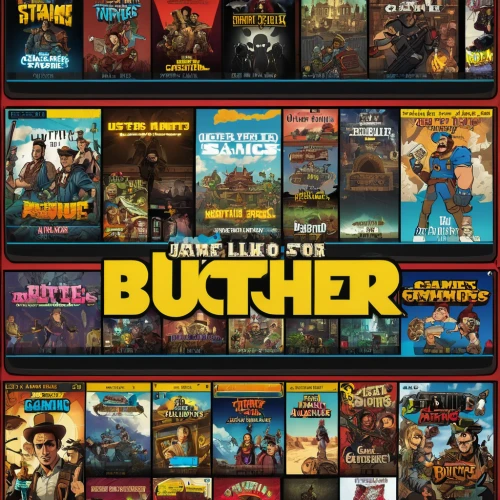 butcher ax,butcher,computer games,collectible card game,computer game,butcher shop,butchery,blu ray,comic books,board game,video game software,comic book bubble,tabletop game,films,comic book,dvds,catalog,peliculas,steam release,buterflies,Illustration,American Style,American Style 10