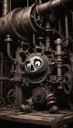 gas compressor,valves,despicable me,cog,machinery,furnace,steampunk gears,heavy water factory,sewer pipes,iron pipe,engine room,tank cars,crankshaft,endoskeleton,pressure pipes,cogs,steam power,the boiler room,boiler,steampunk,Photography,Fashion Photography,Fashion Photography 19