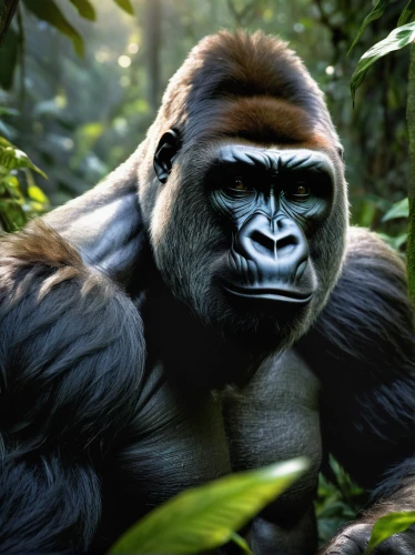 gorilla,silverback,ape,great apes,kong,primate,orangutan,gorilla soldier,king kong,orang utan,endangered specie,anthropomorphized animals,uganda,gibbon 5,aaa,congo,primates,green congo,chimpanzee,chimp,Illustration,Abstract Fantasy,Abstract Fantasy 21
