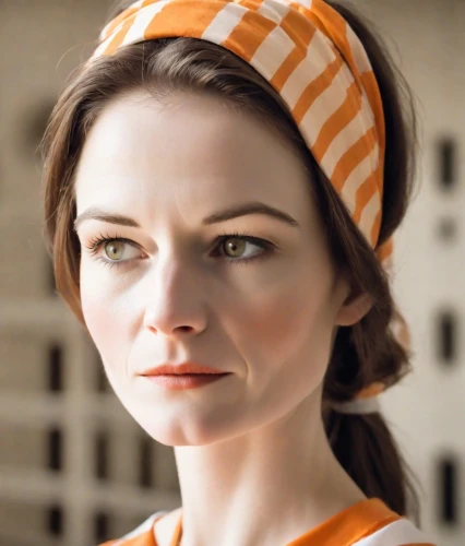 orange,clementine,daisy jazz isobel ridley,orange color,turban,knit cap,orange robes,beret,beanie,bright orange,the hat-female,retro woman,headscarf,woman face,orange half,bobble cap,female model,hardhat,bjork,doll's facial features