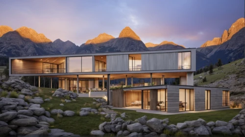 house in mountains,house in the mountains,mountain huts,mountain hut,modern architecture,dunes house,alpine dachsbracke,modern house,mountain settlement,the sesto dolomites,swiss house,alpine style,chalet,alpine village,building valley,mountainside,eco-construction,beautiful home,dolomiti,cubic house,Photography,General,Realistic
