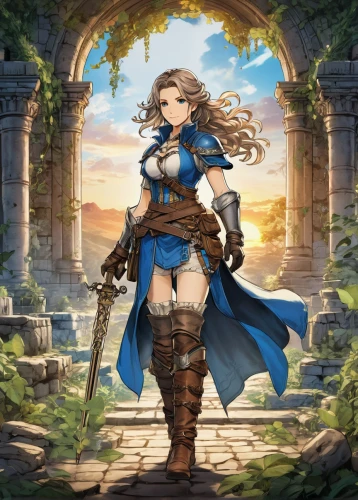 female warrior,swordswoman,cg artwork,artemisia,stone background,erika,sultana,bonifacio,hamearis lucina,celtic queen,elza,goddess of justice,portrait background,winterblueher,eufiliya,meteora,wind warrior,limenitis camilla,hydrangea background,alania,Unique,Design,Infographics