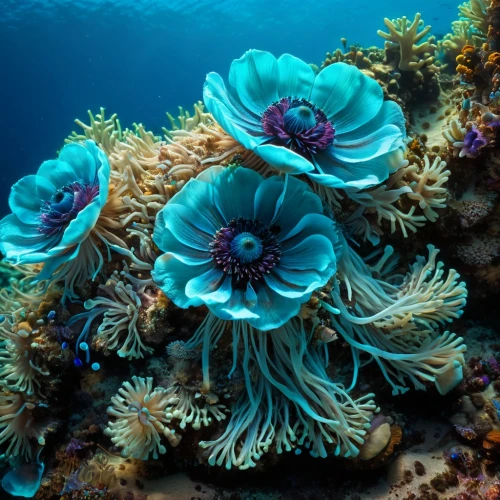 blue anemones,blue anemone,anemones,anemone of the seas,sea anemones,anemone blanda,red anemones,large anemone,coral reefs,coral reef,anemonin,balkan anemone,sea anemone,blue chrysanthemum,anemone fish,filled anemone,anemone honorine jobert,anemone japan,giant clam,sea carnations,Photography,General,Fantasy