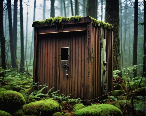 outhouse,garden shed,shed,wood doghouse,portable toilet,sheds,washroom,bushbox,the water shed,bog,house in the forest,bathroom cabinet,wooden hut,miniature house,forest moss,boxcar,forest workplace,darkroom,syringe house,forest chapel,Art,Artistic Painting,Artistic Painting 23