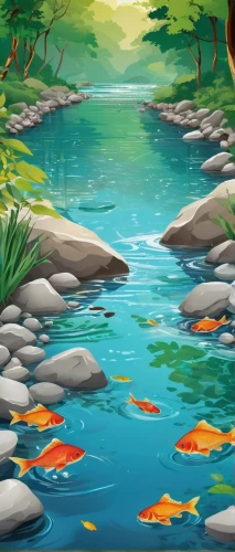 cartoon video game background,koi pond,frog background,background vector,landscape background,underwater background,forest fish,children's background,river landscape,background with stones,fishes,fish pond,underwater landscape,background view nature,underwater oasis,mobile video game vector background,fish in water,koi fish,a river,river cooter,Unique,Design,Logo Design