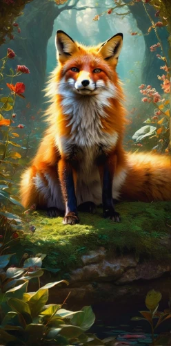 fox,cute fox,adorable fox,a fox,little fox,garden-fox tail,child fox,red fox,fox stacked animals,redfox,vulpes vulpes,forest animal,autumn background,autumn theme,foxes,fox in the rain,autumn icon,digital painting,firefox,red panda,Conceptual Art,Fantasy,Fantasy 05