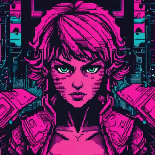 pink vector,pixel cells,80's design,80s,valerian,cyberpunk,pixels,pixel art,retro frame,cyber,vector girl,retro background,pixel,nora,8bit,retro styled,pixelgrafic,operator,retro,vhs,Unique,Pixel,Pixel 04