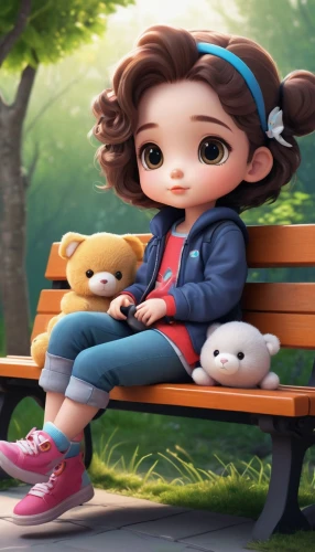 cute cartoon character,cute cartoon image,kids illustration,children's background,agnes,girl sitting,monchhichi,child in park,girl and boy outdoor,animated cartoon,park bench,anime cartoon,cartoon video game background,bench,cartoon character,3d teddy,peanuts,lonely child,child girl,child is sitting,Conceptual Art,Fantasy,Fantasy 11
