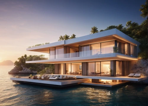 floating huts,house by the water,luxury property,floating island,holiday villa,tropical house,uluwatu,floating islands,modern house,dunes house,luxury real estate,beautiful home,cube stilt houses,ocean view,luxury home,3d rendering,cubic house,summer house,island suspended,houseboat,Photography,General,Natural
