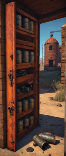 attache case,courier box,rust truck,ammunition box,mojave,wild west,steamer trunk,pioneertown,metal rust,wild west hotel,treasure chest,rusty door,storage-jar,boxcar,vintage pistol,wooden barrel,gunsmith,storage cabinet,cosmetics counter,old suitcase,Conceptual Art,Daily,Daily 25