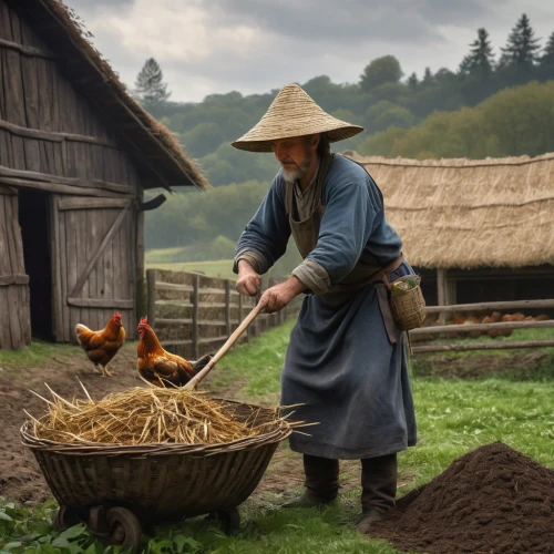 basket weaver,woman of straw,basket maker,permaculture,farmer,haymaking,thatching,autumn chores,field cultivation,paddy harvest,farming,picking vegetables in early spring,straw roofing,agriculture,straw carts,straw cart,threshing,farmworker,arrowroot family,furrows,Conceptual Art,Daily,Daily 28