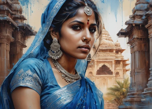 indian woman,indian art,radha,jaya,indian girl,indian bride,sari,east indian,indian girl boy,girl in a historic way,lakshmi,tamil culture,world digital painting,tarhana,oil painting on canvas,indian,indian culture,art painting,aladha,kamini,Photography,General,Realistic