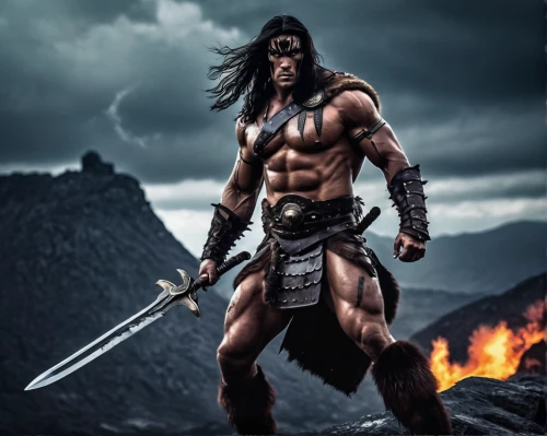 barbarian,spartan,hercules,sparta,raider,warrior east,warlord,he-man,warrior,the warrior,lone warrior,god of thunder,digital compositing,fantasy warrior,thracian,black warrior,biblical narrative characters,wind warrior,valhalla,carpathian,Conceptual Art,Sci-Fi,Sci-Fi 30