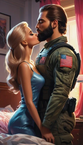 capitanamerica,steve rogers,captain american,romance novel,cg artwork,hypersexuality,captain america,usn,sci fiction illustration,game illustration,romantic scene,america,valentine day's pin up,tango,couple goal,americana,vintage man and woman,pda,romantic portrait,honeymoon,Conceptual Art,Fantasy,Fantasy 12