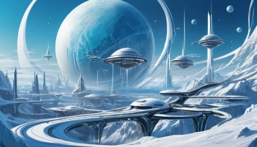 ice planet,futuristic landscape,sci fiction illustration,sci fi,alien world,scifi,sci-fi,sci - fi,alien planet,futuristic architecture,cg artwork,federation,science fiction,ice landscape,space art,science-fiction,fantasy landscape,futuristic,fantasy city,exoplanet,Conceptual Art,Sci-Fi,Sci-Fi 24