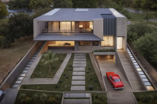 modern house,folding roof,dunes house,modern architecture,flat roof,cubic house,cube house,smart home,smart house,metal roof,residential house,house shape,roof landscape,contemporary,danish house,metal cladding,residential,timber house,two story house,3d rendering