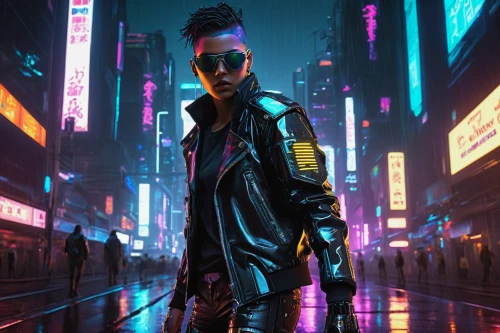 cyberpunk,futuristic,streampunk,cyber glasses,renegade,cyber,neon,dystopian,neon arrows,electro,neon lights,matrix,mohawk,80s,ultraviolet,punk,terminator,pompadour,pedestrian,neon light,Illustration,Black and White,Black and White 19