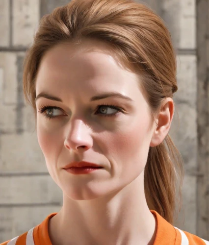 orange,daisy jazz isobel ridley,rendering,rose png,woman face,symetra,the girl's face,render,katniss,woman's basketball,woman's face,3d rendered,clementine,cgi,basketball player,character animation,3d rendering,realistic,portrait of a girl,portrait background,Digital Art,Comic
