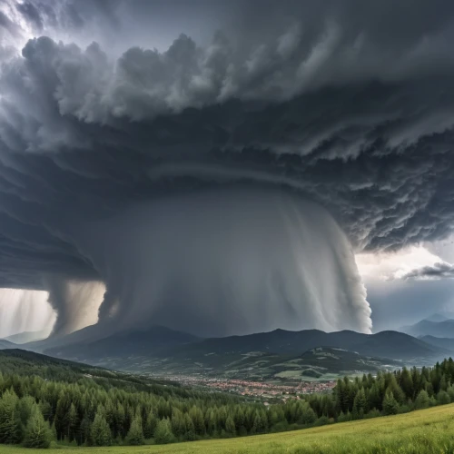 a thunderstorm cell,thundercloud,nature's wrath,tornado drum,raincloud,thunderclouds,atmospheric phenomenon,natural phenomenon,rain cloud,thunderhead,cumulonimbus,shelf cloud,meteorological phenomenon,storm clouds,thunderstorm,cloudburst,tornado,force of nature,storm,thunderheads,Photography,General,Realistic