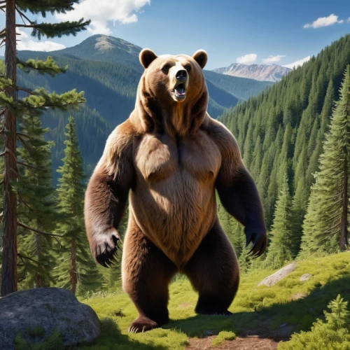 nordic bear,bear,big bear,great bear,grizzly,grizzly bear,cute bear,brown bear,bear guardian,scandia bear,grizzlies,bear market,bear kamchatka,anthropomorphized animals,ursa,slothbear,bearskin,left hand bear,bears,kodiak bear,Photography,General,Realistic