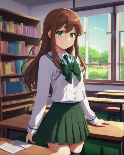 mikuru asahina,classroom,tutor,classroom training,kotobukiya,green background,study room,school uniform,girl studying,chara,academic,tutoring,emerald,school clothes,kosmea,green wallpaper,librarian,honmei choco,wiz,school skirt,Illustration,Black and White,Black and White 21