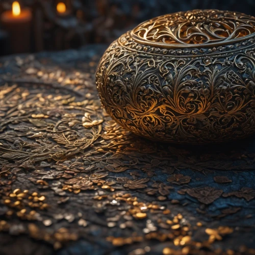 stone lamp,golden pot,stone background,seamless texture,incense burner,tealight,gold chalice,lotus stone,stone drawing,mosaic tealight,stone ball,dice cup,cauldron,3d model,gold filigree,moroccan pattern,magical pot,healing stone,tibetan bowl,cinema 4d,Photography,General,Fantasy