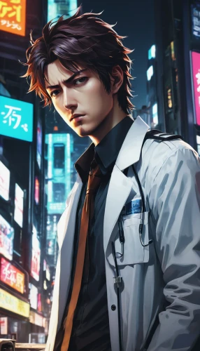 doctor,physician,surgeon,cartoon doctor,white coat,ship doctor,theoretician physician,pandemic,shinjuku,female doctor,shibuya,jin deui,fish-surgeon,cg artwork,male nurse,ren,the doctor,consultant,tokyo city,game illustration,Illustration,Paper based,Paper Based 20