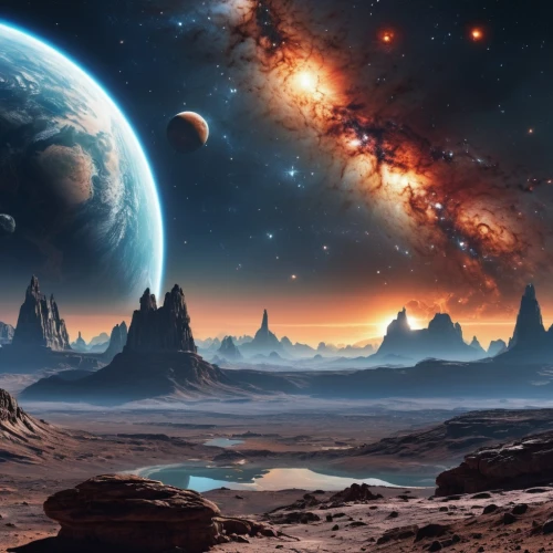 alien planet,alien world,lunar landscape,fantasy landscape,exoplanet,futuristic landscape,desert planet,space art,planet eart,planets,planet,terraforming,moon valley,planet mars,red planet,planet alien sky,earth rise,fantasy picture,valley of the moon,planetary system,Photography,General,Realistic