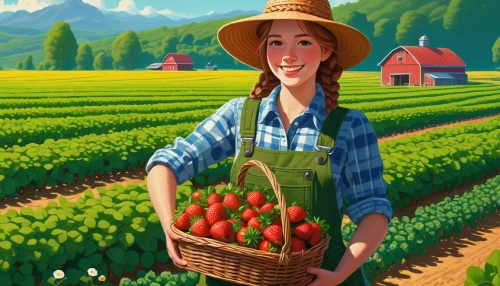 farmworker,picking vegetables in early spring,farmer,farm girl,strawberries,farm workers,grape tomatoes,organic farm,agriculture,agricultural,farming,virginia strawberry,farm background,farmers,farmer's market,tomatos,girl picking apples,watermelon painting,cherry tomatoes,fruit fields,Conceptual Art,Sci-Fi,Sci-Fi 16