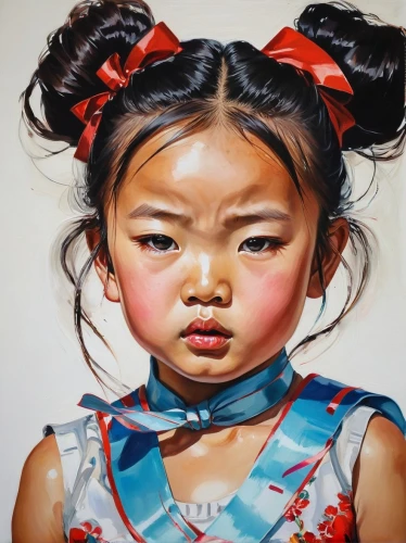 chinese art,child portrait,oil painting on canvas,oil painting,girl with cloth,girl portrait,child girl,art painting,child art,little girl in pink dress,janome chow,luo han guo,oil on canvas,child crying,painting technique,oil paint,fabric painting,little girl,colored pencils,chalk drawing,Conceptual Art,Oil color,Oil Color 08