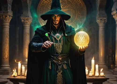 magus,magic grimoire,dodge warlock,candlemaker,mage,sorceress,magistrate,wizard,divination,summoner,archimandrite,spell,the collector,the wizard,magician,lokportrait,debt spell,fortune teller,flickering flame,amulet,Conceptual Art,Fantasy,Fantasy 23