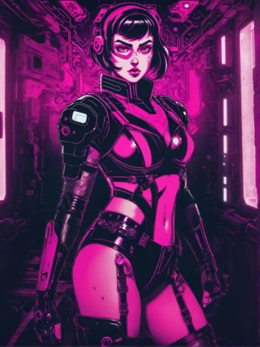 cyber,cyberpunk,pink vector,magenta,neo-burlesque,widowmaker,scifi,sci fi,dark pink,operator,cybernetics,sci-fi,sci - fi,deep pink,catwoman,dark pink in colour,cyborg,dita,femme fatale,purple wallpaper