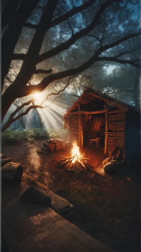 campfire,log cabin,small cabin,campfires,the cabin in the mountains,log home,camping,cabin,camp fire,wooden hut,gypsy tent,autumn camper,summer cottage,tent at woolly hollow,campsite,campground,wood doghouse,log fire,evening atmosphere,glamping