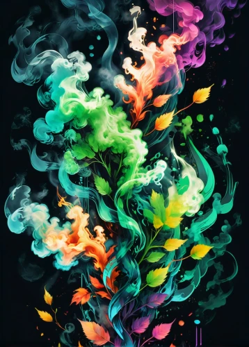colorful tree of life,abstract smoke,smoke art,watercolor tree,psychedelic art,magic tree,painted tree,tree of life,colorful spiral,psychedelic,flourishing tree,green smoke,paper clouds,smoke dancer,crayon background,hallucinogenic,colorful doodle,cloud of smoke,vapor,magical pot,Conceptual Art,Daily,Daily 21