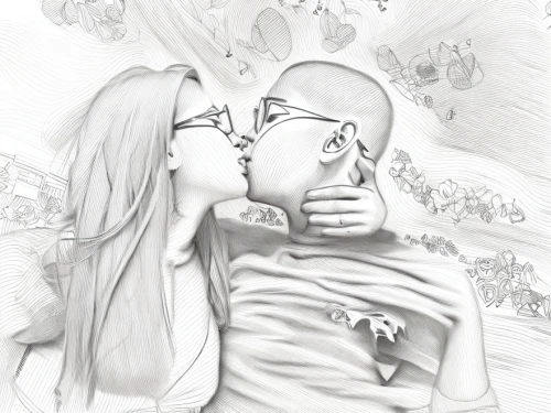 love couple,pencil drawing,love in the mist,kissing,couple in love,girl kiss,love in air,first kiss,pencil drawings,cheek kissing,romantic portrait,couple - relationship,old couple,kiss,cancer drawing,coloring page,boy kisses girl,couple,young couple,love story,Design Sketch,Design Sketch,Character Sketch