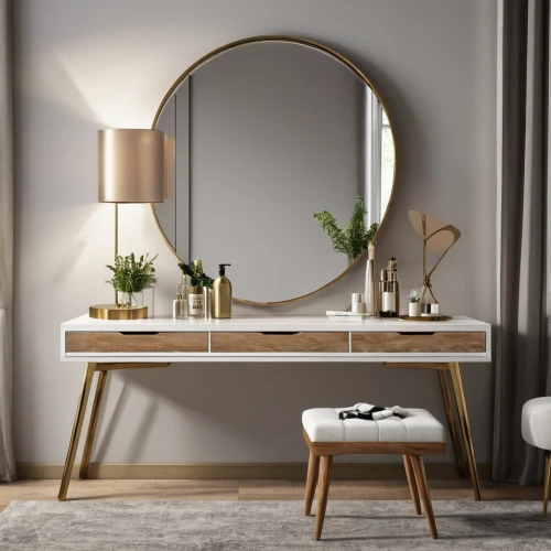 dressing table,wood mirror,danish furniture,makeup mirror,mirror frame,modern decor,modern minimalist bathroom,beauty room,bedside table,table lamp,sideboard,room divider,scandinavian style,toilet table,the mirror,danish room,wooden desk,writing desk,wooden shelf,modern room,Photography,General,Realistic