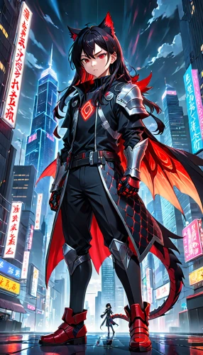 two-point-ladybug,swordswoman,my hero academia,scarlet witch,red robin,anime japanese clothing,red matrix,crow queen,uruburu,katana,red background,red super hero,fire devil,figure of justice,3d crow,yukio,persona,cheshire,cyber,cartoon ninja,Anime,Anime,Realistic