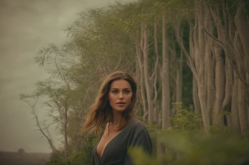 girl with tree,woman walking,girl on the dune,catarina,kerry,ballerina in the woods,laurel,katniss,girl in a long dress,dryad,the enchantress,huntress,treeing feist,the girl next to the tree,farmer in the woods,in the forest,woman thinking,faerie,mangroves,green dress,Photography,General,Cinematic
