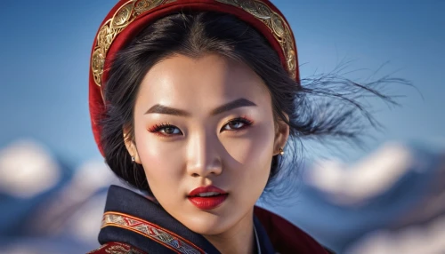 inner mongolian beauty,mulan,asian woman,mongolian,kyrgyz,mongolia eastern,shuanghuan noble,khlui,azerbaijan azn,oriental girl,oriental princess,eurasian,turpan,mongolian tugrik,peking opera,chinese art,xinjiang,vietnamese woman,xizhi,chinese background,Photography,General,Realistic