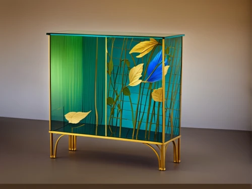 fire screen,room divider,vitrine,art nouveau design,bamboo frame,shashed glass,armoire,aquarium decor,chinese screen,display case,metal cabinet,bird cage,sideboard,blue leaf frame,3d mockup,art nouveau,sandglass,danish furniture,chiffonier,art nouveau frame,Photography,General,Realistic