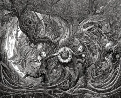maelstrom,dante's inferno,the branches of the tree,mirror of souls,hinnom,gnarled,zodiac,dance of death,shamanism,uprooted,walpurgis night,druids,shamanic,purgatory,the night of kupala,the branches,the roots of trees,flotsam and jetsam,tour to the sirens,sepulchre,Art sketch,Art sketch,Fantasy