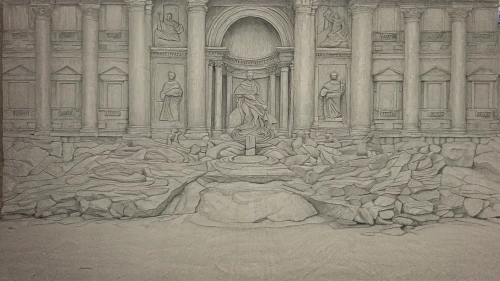 sand sculpture,sand sculptures,stone drawing,fontana di trevi,sand castle,stone fountain,chalk drawing,sand art,floor fountain,fountain,marble palace,trevi fountain,stone carving,stone background,backgrounds,fountain of neptune,sepulchre,sandcastle,rome 2,background with stones