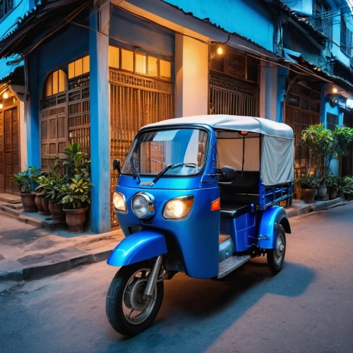 tuk tuk,blue pushcart,piaggio ape,rickshaw,hoian,electric golf cart,pedicab,siem reap,ha noi,hanoi,piaggio,hoi an,electric scooter,vientiane,teal blue asia,saigon,tata nano,vietnam vnd,tricycle,3 wheeler,Photography,General,Realistic