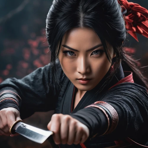 mulan,katana,beautiful girls with katana,geisha,nine-tailed,japanese martial arts,kenjutsu,samurai fighter,swordswoman,samurai,dragon li,geisha girl,sensei,jin deui,female warrior,iaijutsu,martial arts uniform,martial arts,kitsune,hijiki,Photography,General,Fantasy