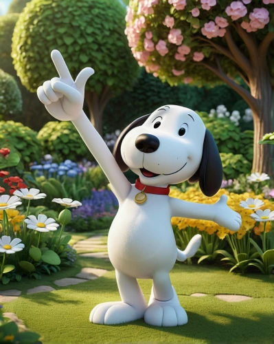 snoopy,jack russel,the dog a hug,cheerful dog,peanuts,cartoon flowers,cute cartoon character,dog,pointing dog,jack russell,paw,russell terrier,kooikerhondje,white dog,smaland hound,aaa,pup,dog running,putt,doo,Unique,3D,3D Character