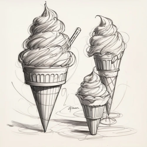 ice cream cones,soft serve ice creams,ice cream cone,ice cream icons,ice creams,ice-cream,cones,ice cream,icecream,ice cream stand,variety of ice cream,sundaes,ice cream shop,ice cream van,ice cream cart,cone and,sweet ice cream,cone,knickerbocker glory,scoops,Illustration,Black and White,Black and White 08